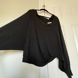 We The Free Black Sweater Top Size S